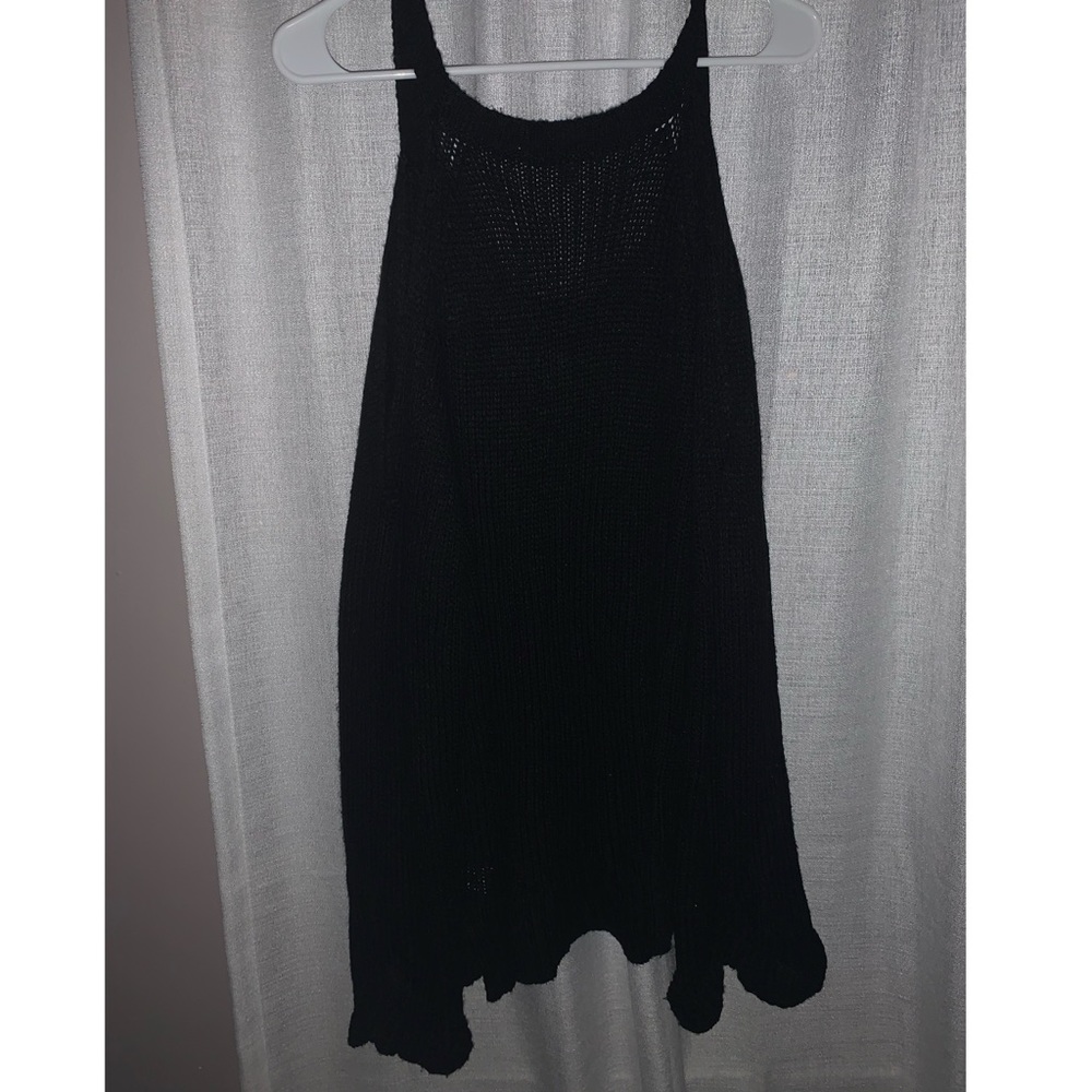 Black Cold Shoulder Sweater